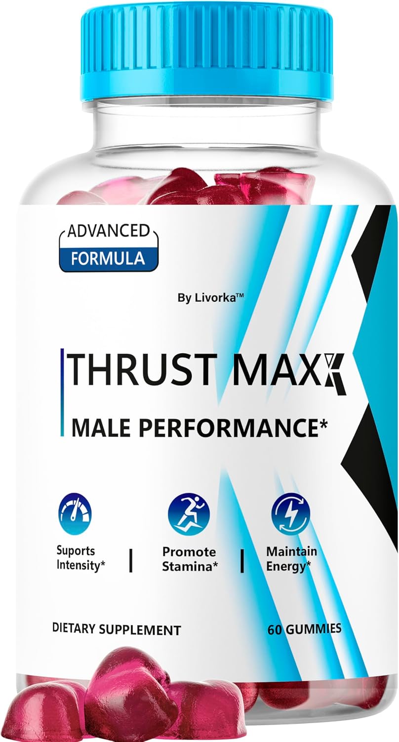 Thrust Maxx Gummies – Official ThrustMaxx Men's Supplement, All Natural Performance and Energy Support, 60 Gummies - görsel 1