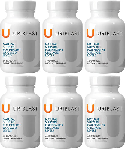 Natural Uric Acid Support Supplement Capsules – 30-Day Supply