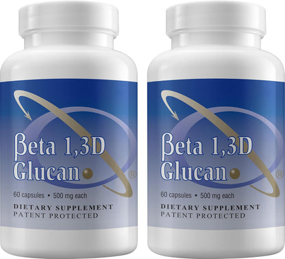 Transfer Point Beta 1,3D Glucan 500 mg, 180 Capsules (Pack of 3)
