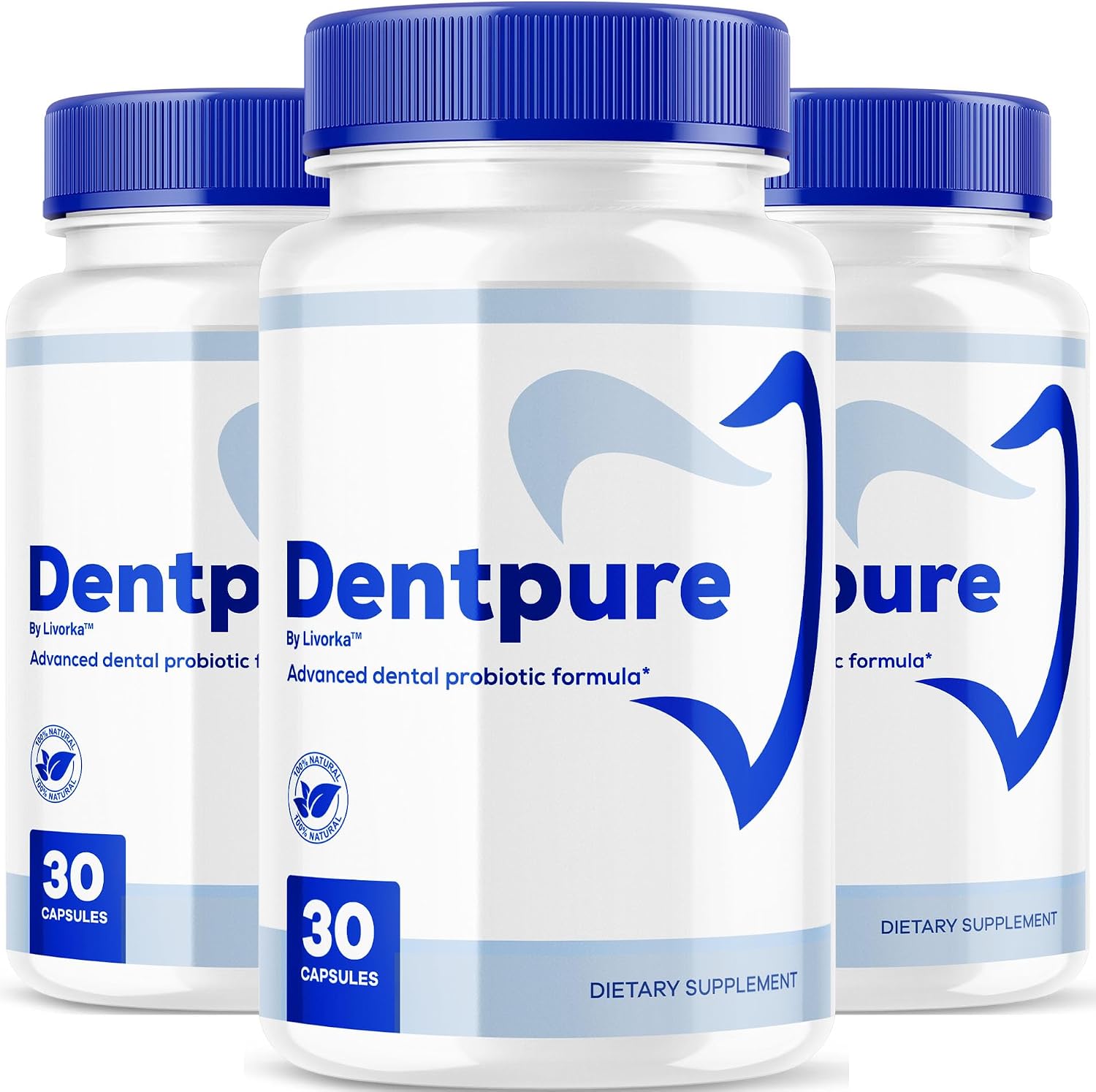 Dentpure Probiotics - Oral Probiotic Supplement for Healthy Teeth and Gums (3 Pack, 90 Capsules) - görsel 1