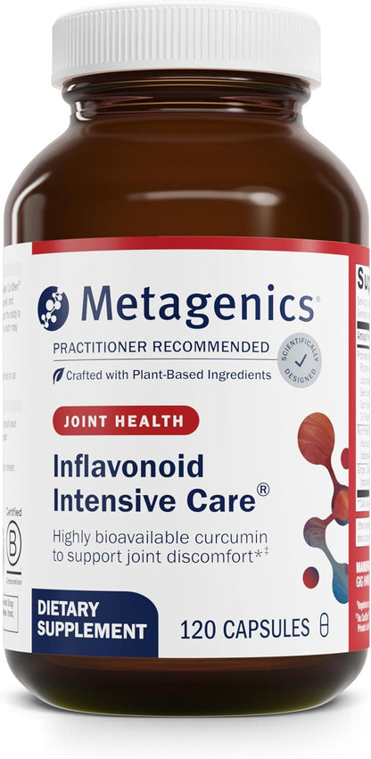 Metagenics Inflavonoid Intensive Care - Curcumin, Boswellia, Ginger & Fenugreek - Supports Joint Comfort, Immune Health & Normal Inflammatory Response - Non-GM, Gluten-free, Vegetarian - 120 Capsules