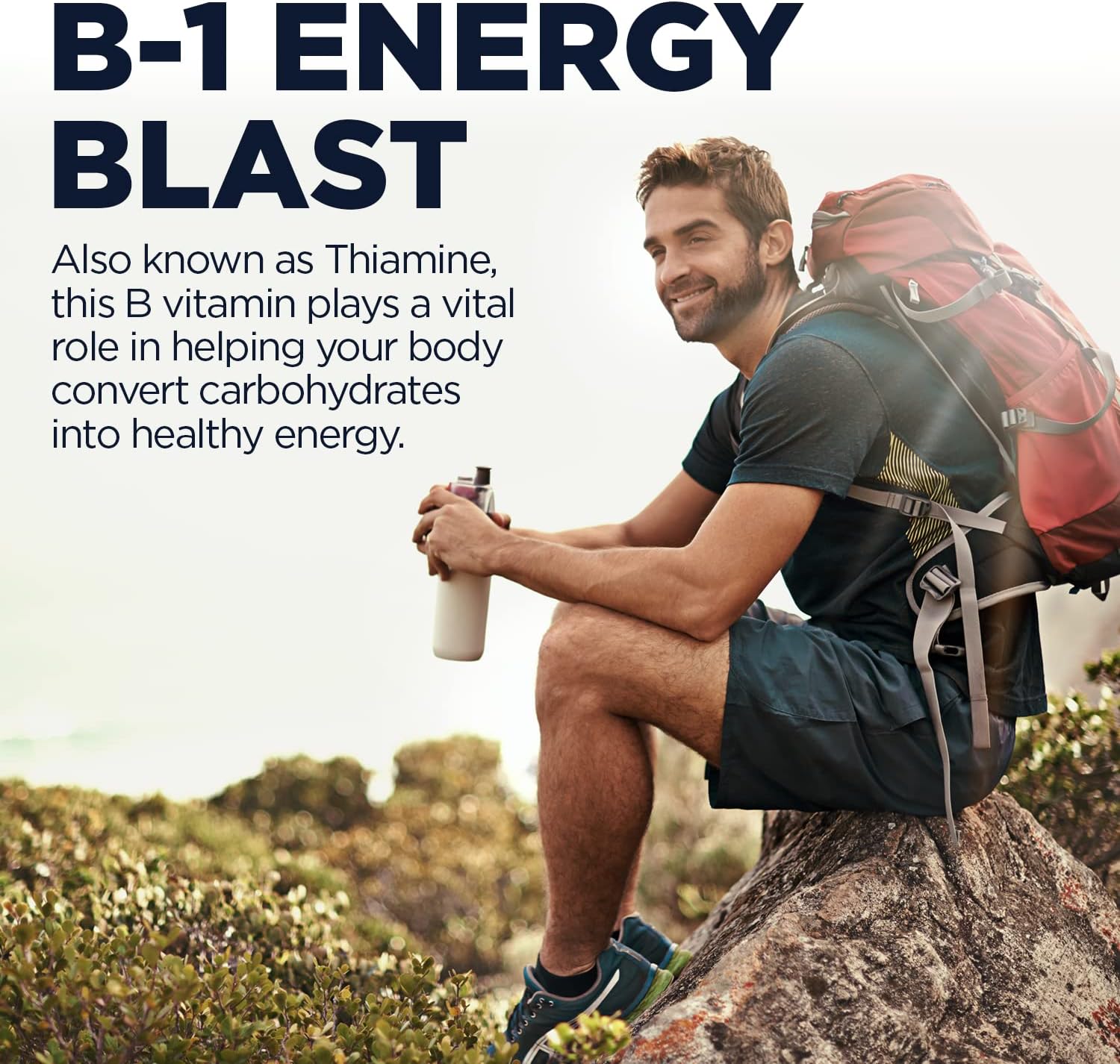 KAL Vitamin B1 100 mg - Thiamine Supplement for Energy, Metabolism and Nervous System Health - 100 Tablets - görsel 5