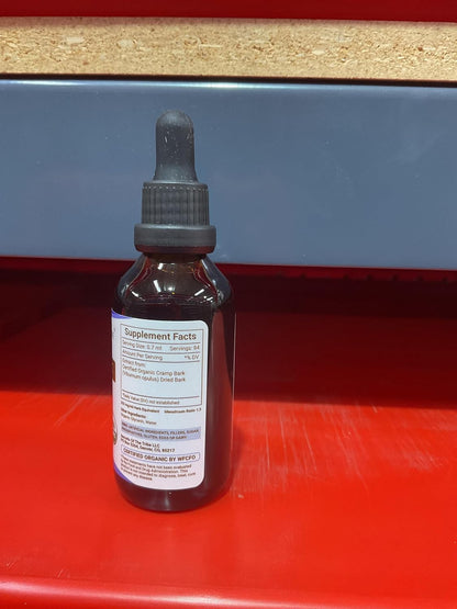 Secrets of the Tribe Cramp Bark USDA Organic Alcohol-Free Extract, High-Potency Herbal Drops, 60 ml