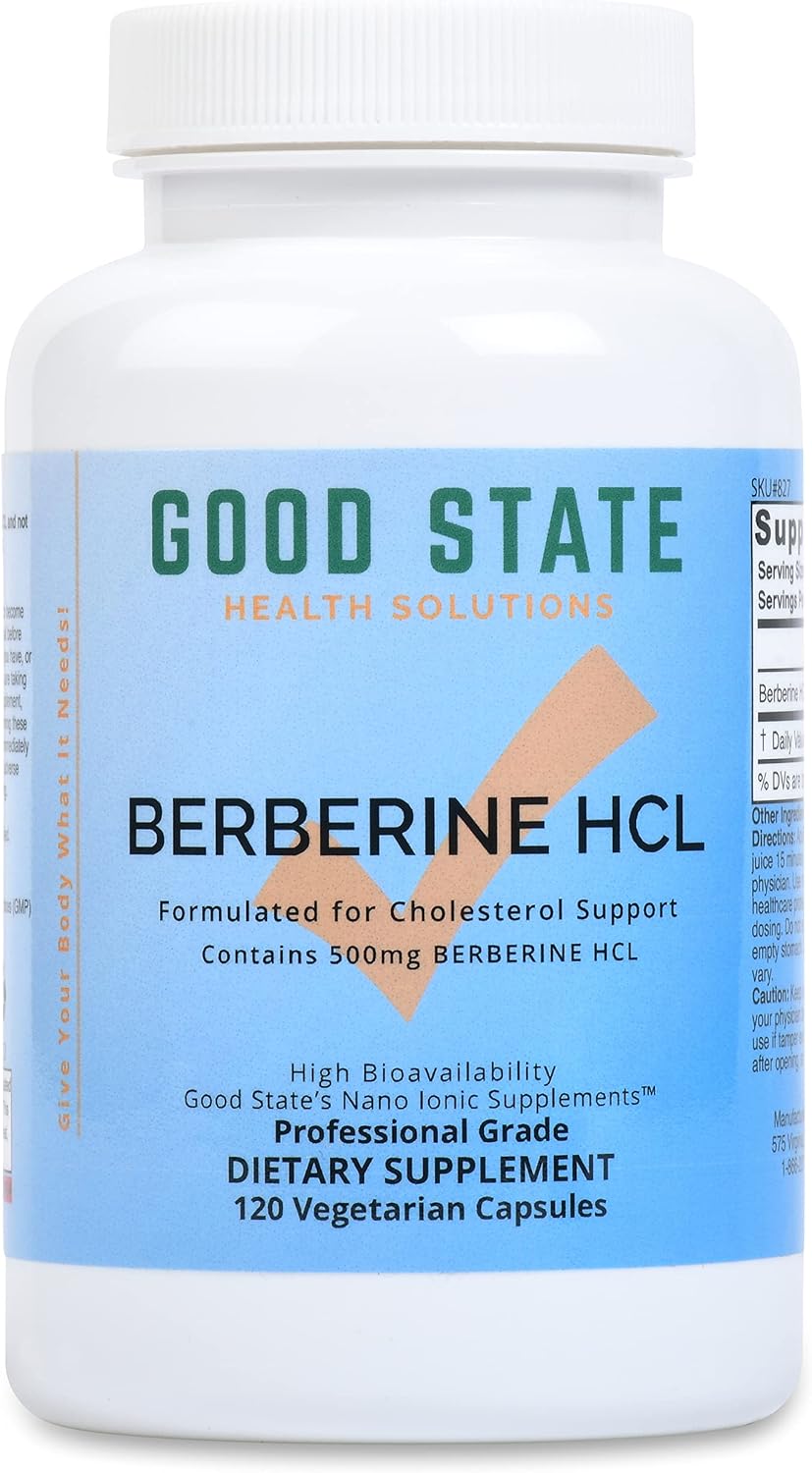 Good State Berberine HCL 500mg Nano Ionic Food Supplement Capsules - görsel 1