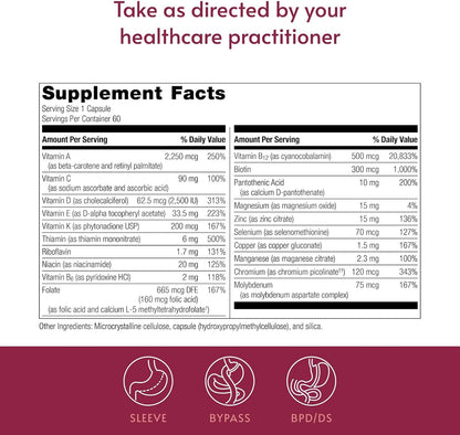Bariatric Advantage High ADEK Multi - Multivitamin for Bariatric Surgery Patients (60 Capsules)