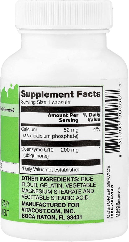 Vitacost CoQ10, 200 mg, 60 Capsules