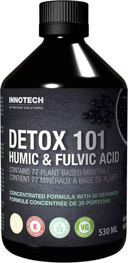 INNOTECH Nutrition: Detox 101 with Humic and Fulvic Acid, Acai, Green Tea - 500ml