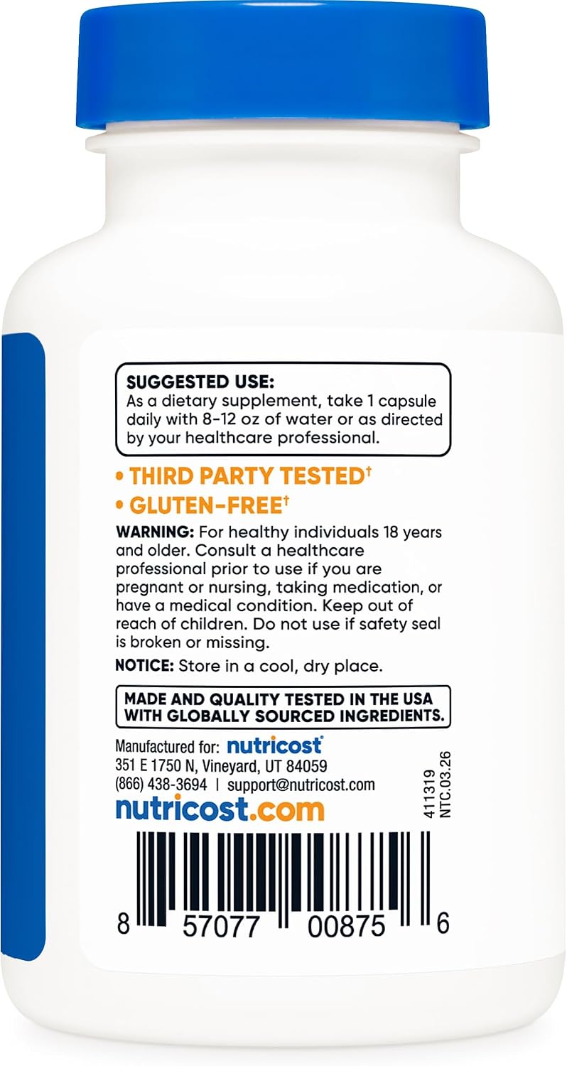 Nutricost CDP Choline (Citicoline) 300mg, 60 Vegetarian Capsules - görsel 4