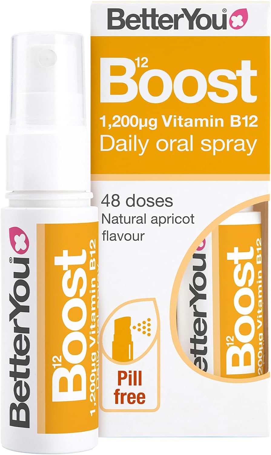 BetterYou Boost Vitamin B12 Oral Spray - Natural Liquid Supplement with Green Tea and Chromium, 25 ml - görsel 7