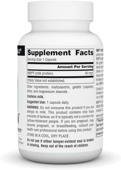 Source Naturals MBP Bone Renew, Milk Protein for Advanced Density Support* – 60 Capsules
