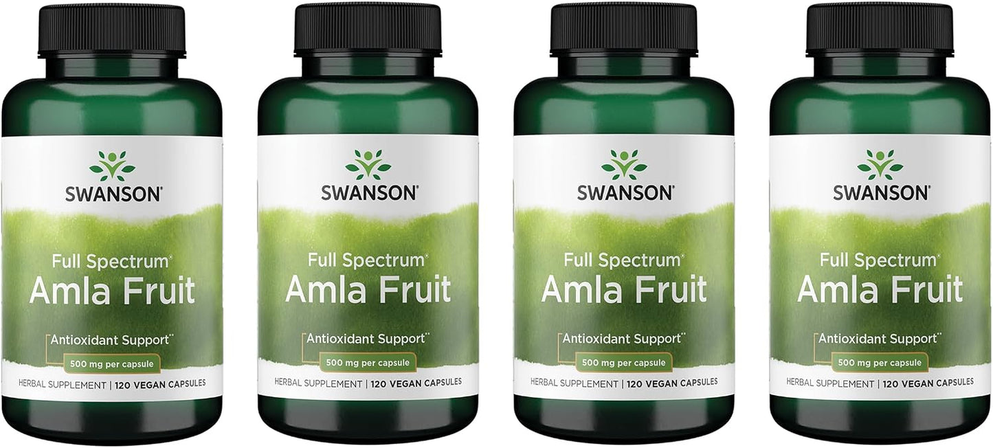 Swanson Full Spectrum Amla Fruit (Indian Gooseberry) 500 mg, 120 Capsules - görsel 8