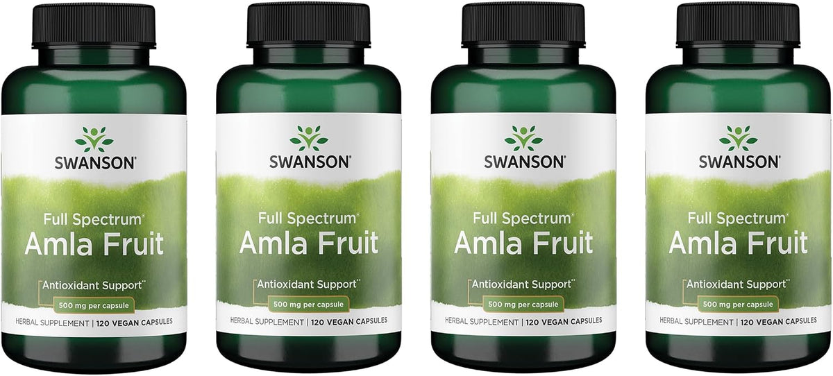 Swanson Full Spectrum Amla Fruit (Indian Gooseberry) 500 mg, 120 Capsules - görsel 8