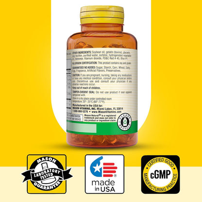 Mason Natural Vitamin B Complex, 300-Day Supply, Softgels (Pack of 3)