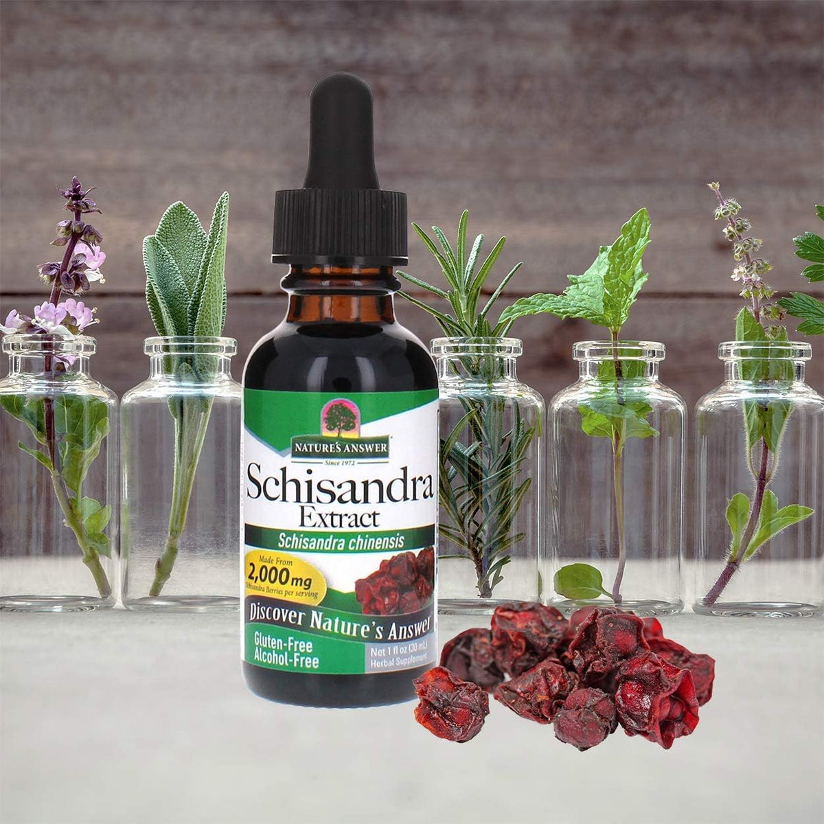 Nature's Answer Schisandra Berry Extract - Alcohol-Free, Gluten-Free Stress and Fatigue Support - görsel 3