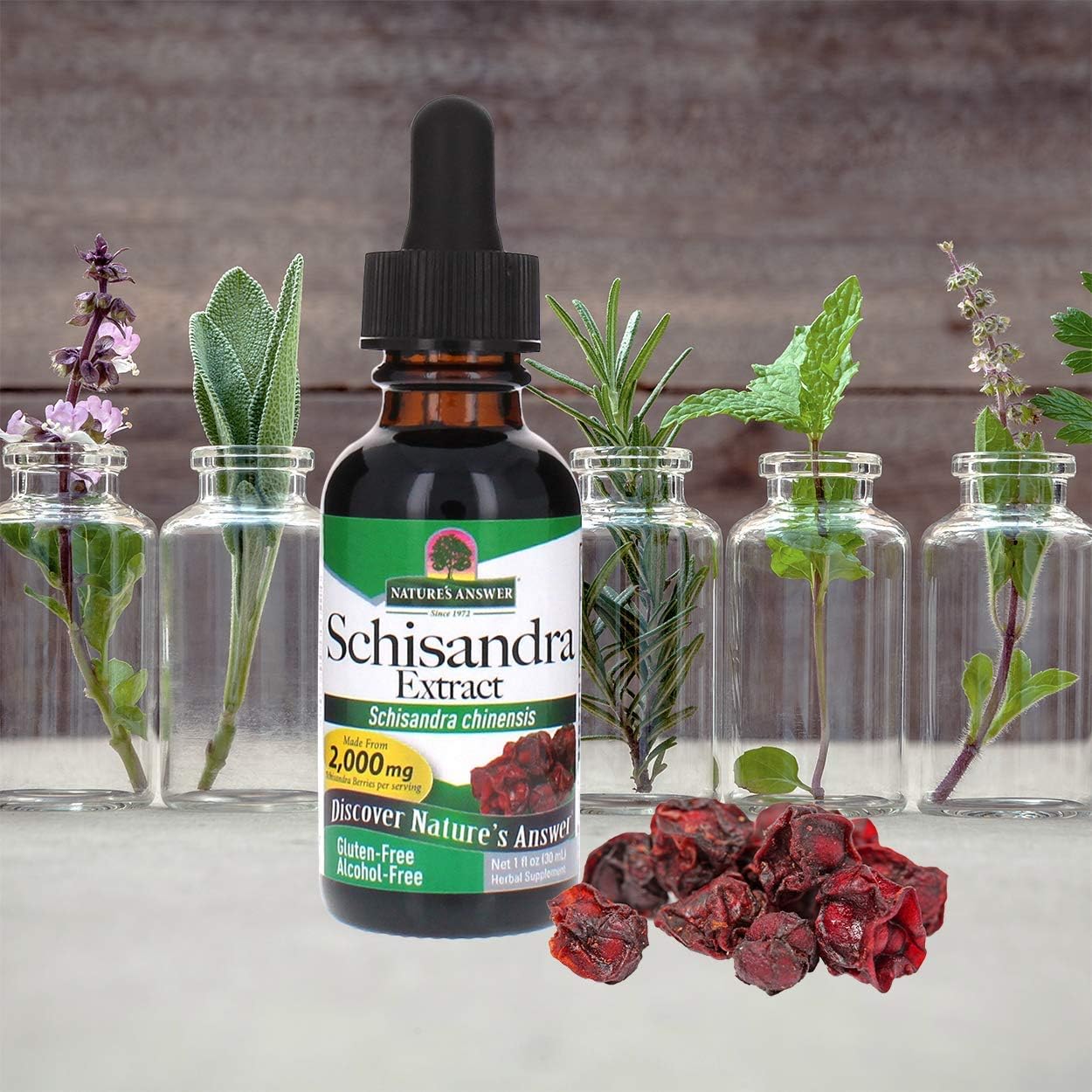 Nature's Answer Schisandra Berry Extract - Alcohol-Free, Gluten-Free Stress and Fatigue Support - görsel 3
