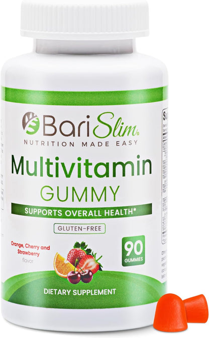 BariSlim Bariatric Chewable Multivitamin Gummies – Specially Formulated Gummy Vitamin for Patients After Weight Loss Surgery – Easy to Digest & Great Tasting Fruit Flavours | 90 Fruit Chews