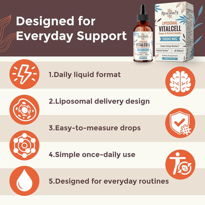 13-in-1 Liquid Oxygen Boost & Nutrient Supplement, Liposomal Optimised-Delivery Blend with Trace Minerals, Amino Acids, CoQ10, B Vitamins & Fulvic Acid, Daily Wellness Liquid Oxygen Drops, 118 ml