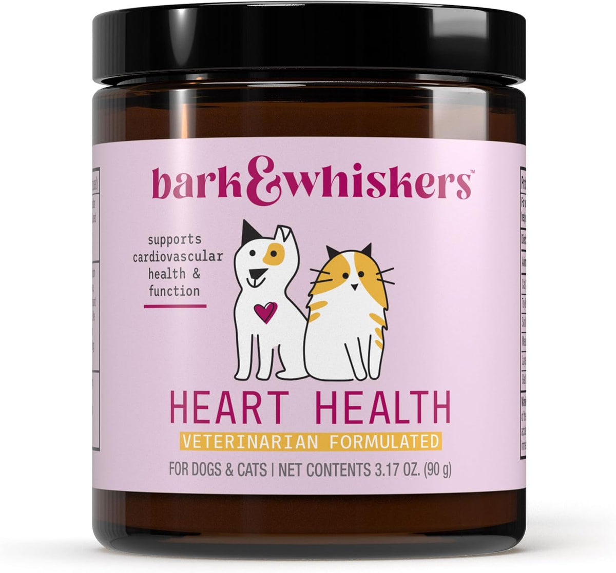 Bark & Whiskers Heart Health - Cardiovascular Support for Dogs & Cats - Taurine & L-Carnitine Powder - 3.17 oz (90 Scoops) - görsel 1