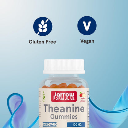 Jarrow Formulae Theanine 100 mg Gummies - Apple Flavoured - 60 Gummies