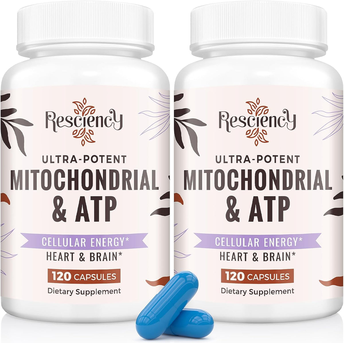 Resciency Mitochondrial Supplements with ATP, CoQ10 and PQQ, 240 Capsules - görsel 1
