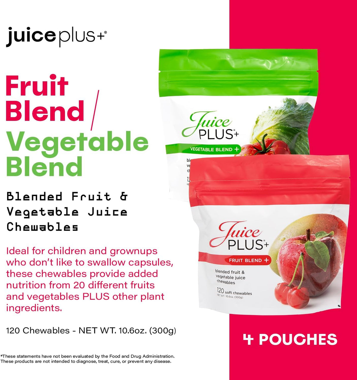 JuicePlus+ Fruit & Vegetable Blend Soft Chews – 4-Month Supply - görsel 4