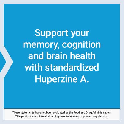 Life Extension Huperzine A - Memory and Cognitive Health Supplement, 60 Capsules
