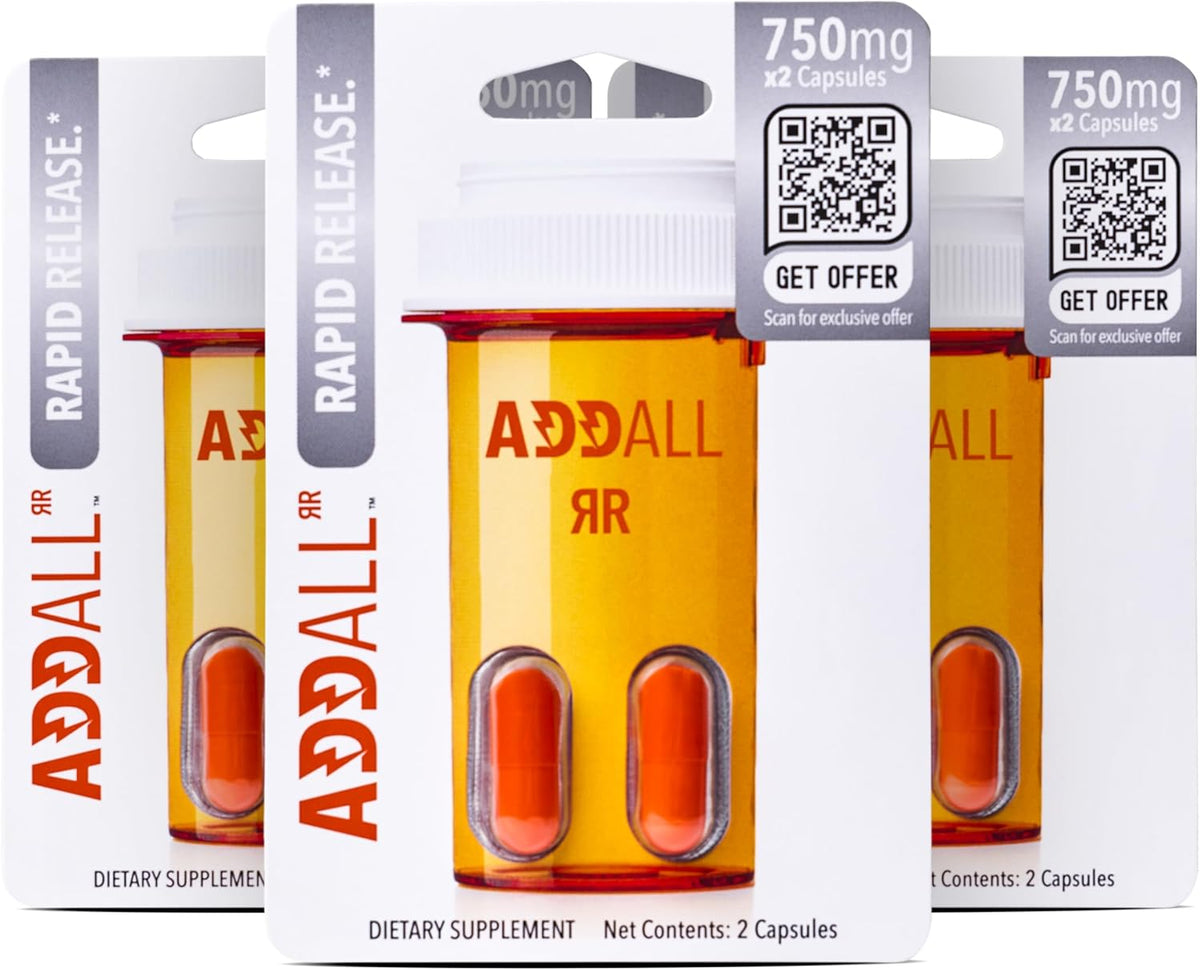 Addall Rapid Release Supplement – Nootropic & Energy Support (6 Capsules) - görsel 1