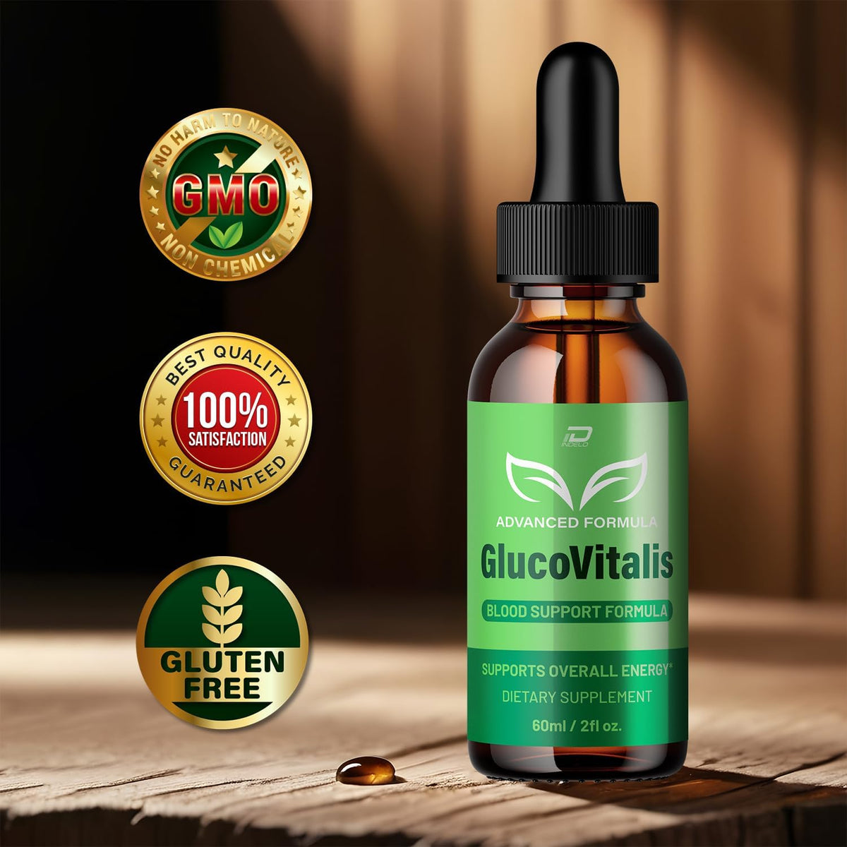 Gluco Vitalis Healthy Formula – All Natural Liquid Drops (5 Month Supply) - görsel 3