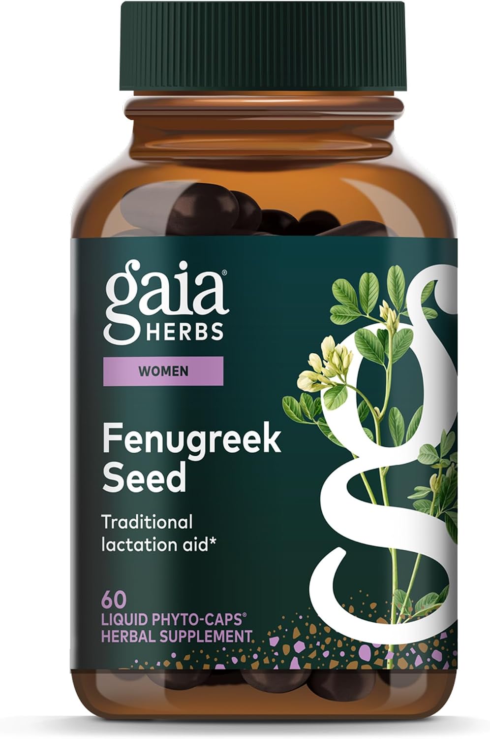 Gaia Herbs Fenugreek Seed - 60 Vegan Liquid Phyto-Capsules - görsel 1
