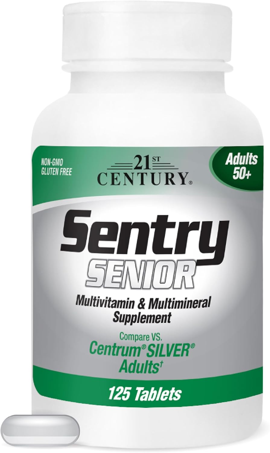 21st Century Sentry Senior Tablets – Multivitamin for Active Adults 55+ (125 Tablets) - görsel 1