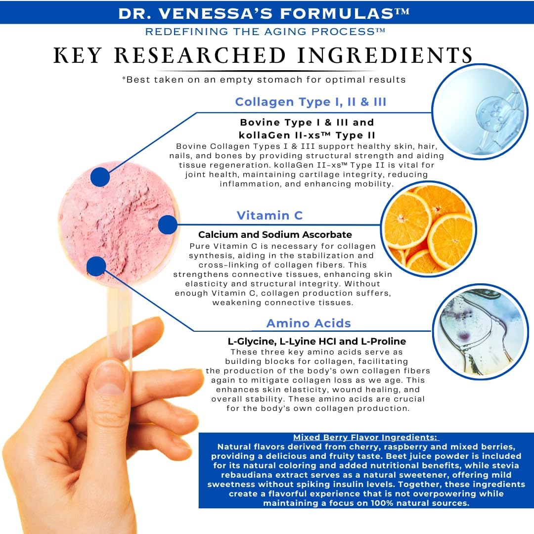 Dr. Venessa's Formulae™ Anti-Ageing 3™ Collagen Type I, II & III - görsel 4