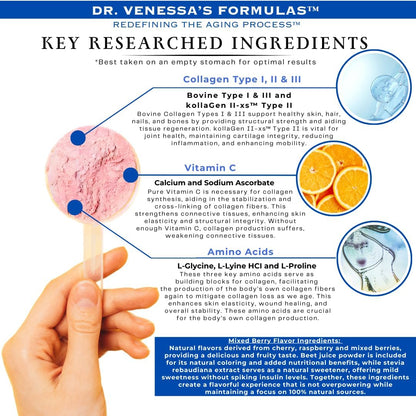 Dr. Venessa's Formulae™ Anti-Ageing 3™ Collagen Type I, II & III