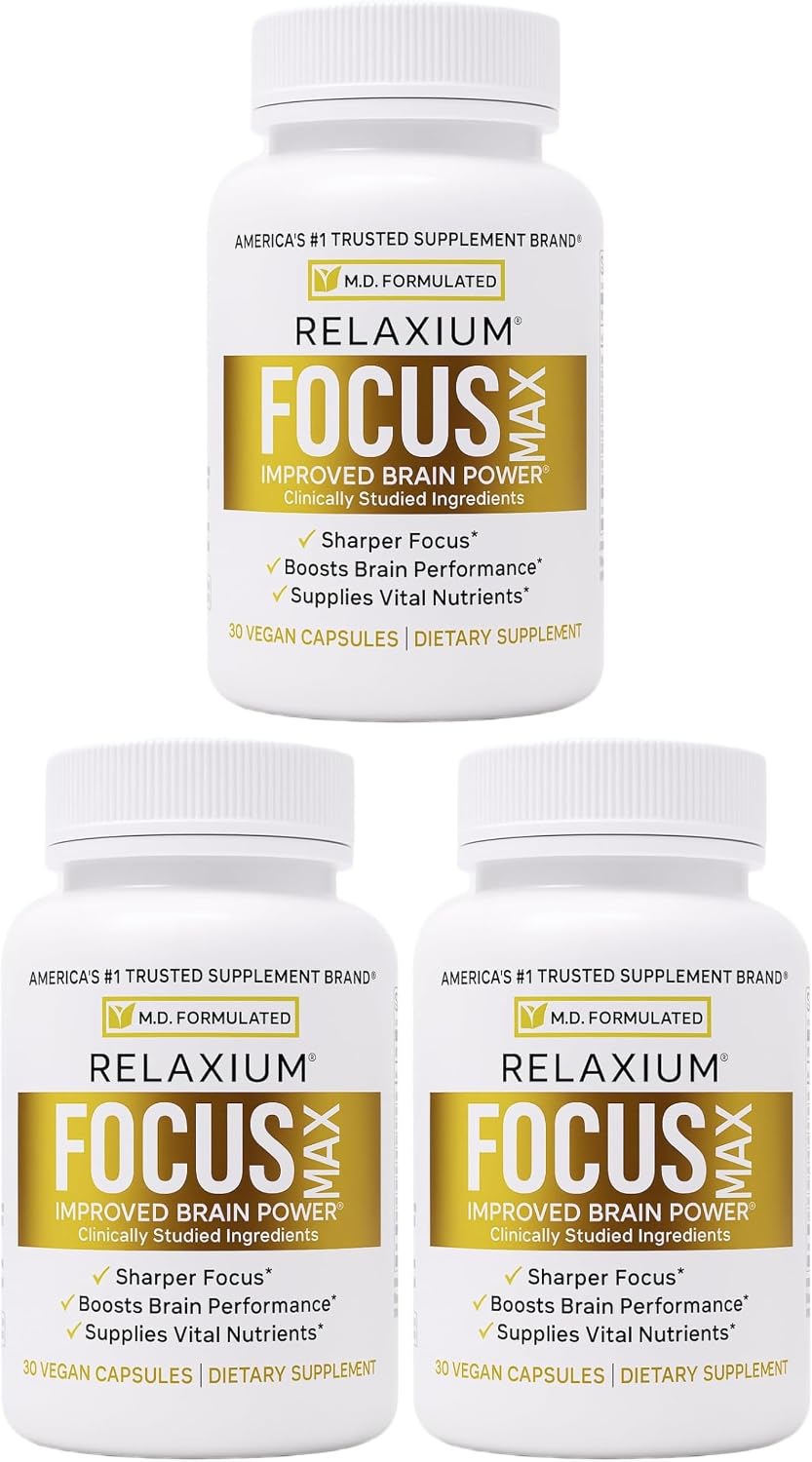 Relaxium FocusMax - Brain and Focus Supplement for Mental Clarity, Memory, and Concentration, 30 Vegan Capsules - görsel 9