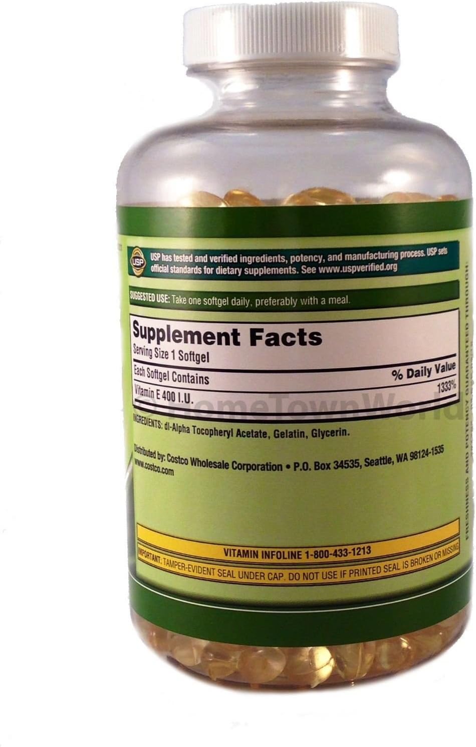 Vitamin E 400 IU 500 Softgels - görsel 2