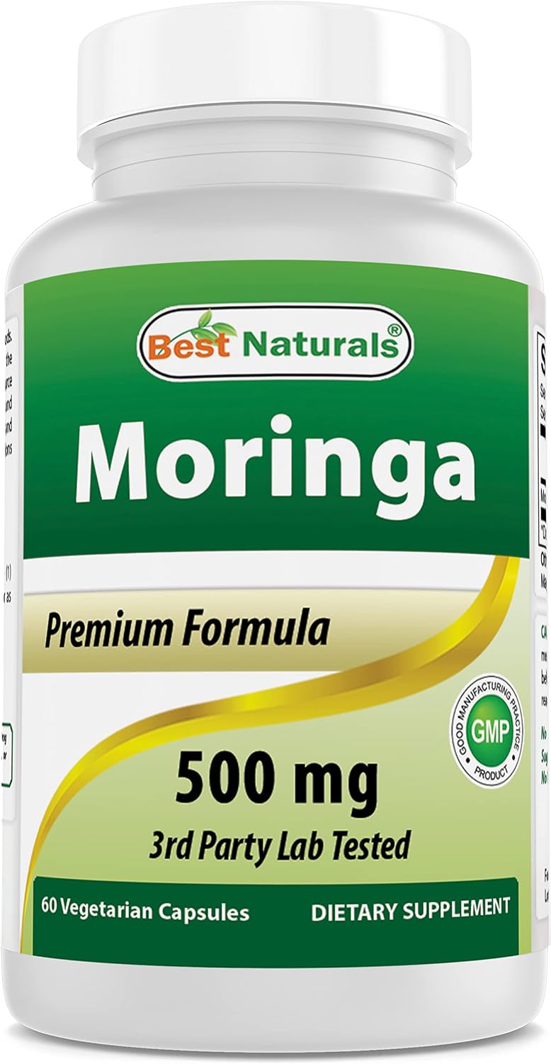 Best Naturals Moringa Superfood 500 mg 60 Veggie Capsules - görsel 1