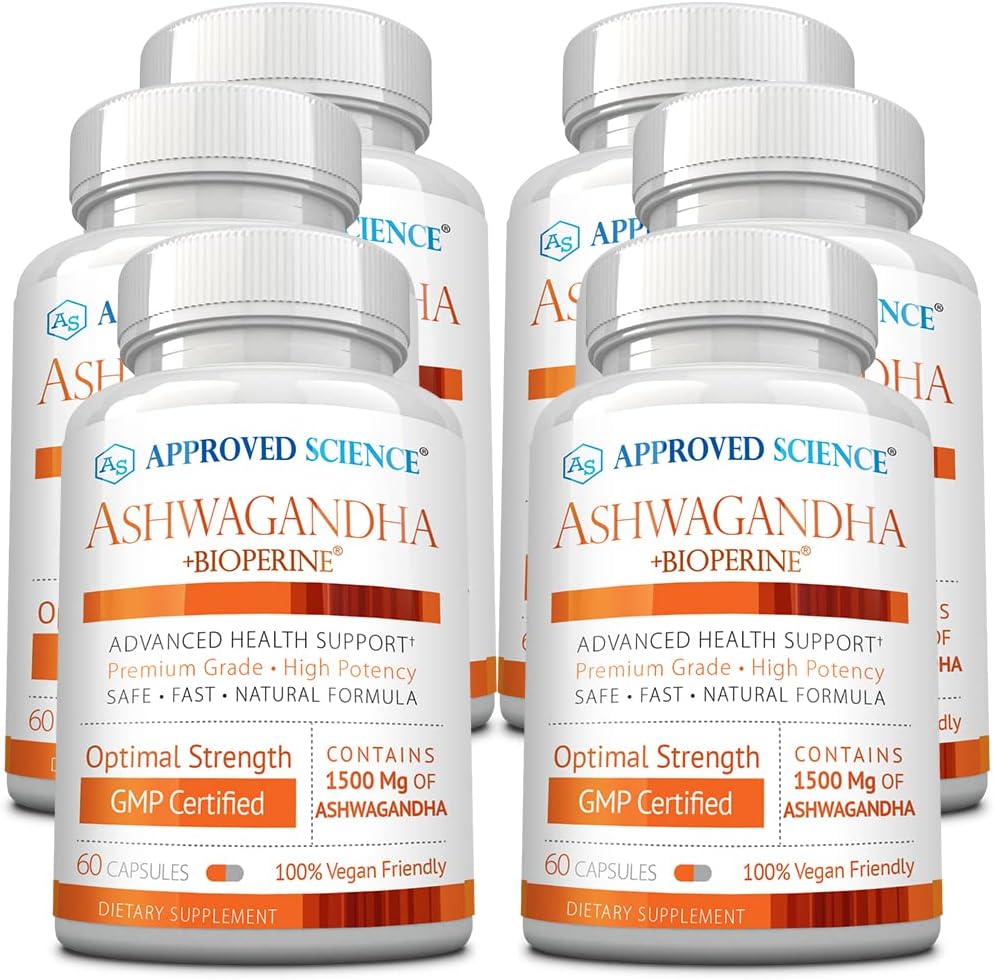 Approved Science Ashwagandha 1500mg with BioPerine and Ginger - 60 Vegan Capsules - görsel 8