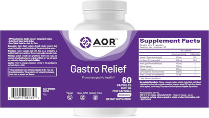 AOR Gastro Relief 60 Vegan Capsules, 30-Day Supply