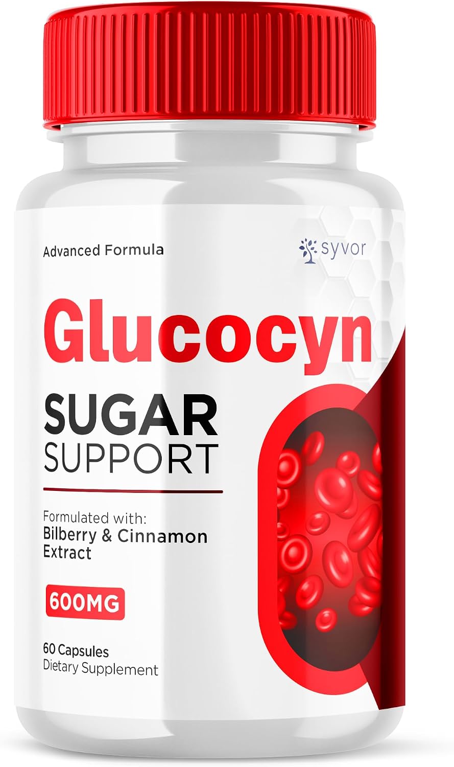 Glucocyn Capsules - Official Glycogen Supplement with All Natural Ingredients (60 Capsules) - görsel 1