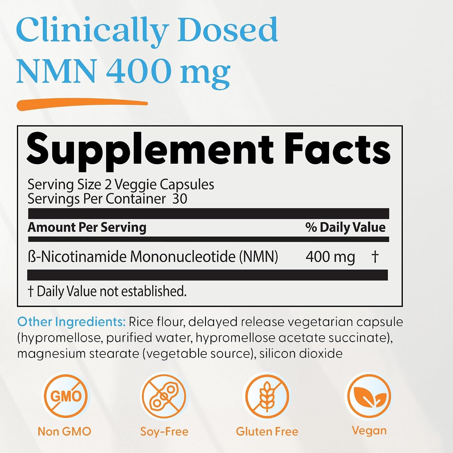 Doctor's Best NMN Supplement – 200 mg per Capsule, 60 Veg Caps, Supports NAD+ & Cellular Energy - görsel 2