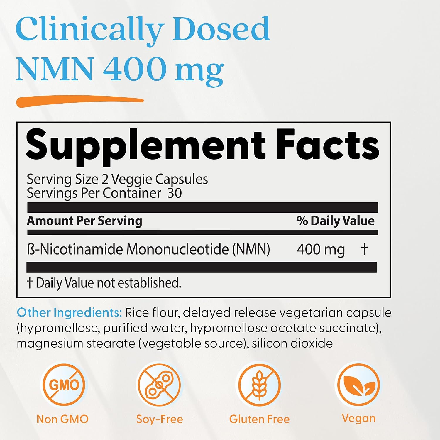 Doctor's Best NMN Supplement – 200 mg per Capsule, 60 Veg Caps, Supports NAD+ & Cellular Energy - görsel 2