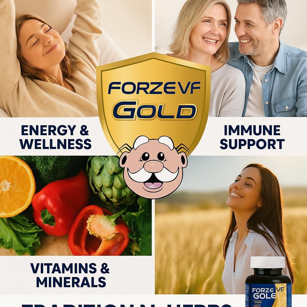 Forze VF Gold Capsules – Daily Multivitamin with Ginseng, B Vitamins & Minerals – 100 Capsules - görsel 3