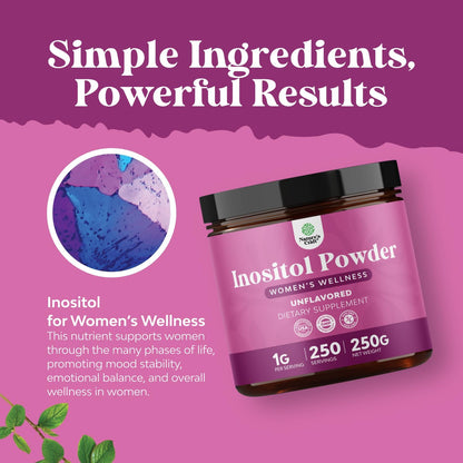 Premium Inositol Powder – Fertility Support Supplement – 250g (2 Pack)