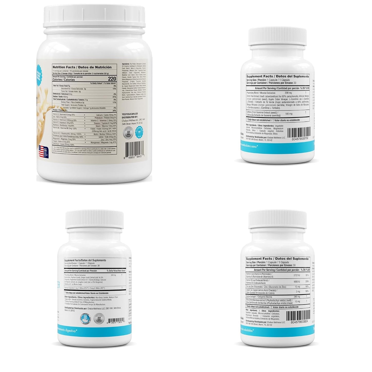 Yes You Can! Transformation Kit - Complete Meal Replacement and Supplement Kit (Vanilla) - görsel 7