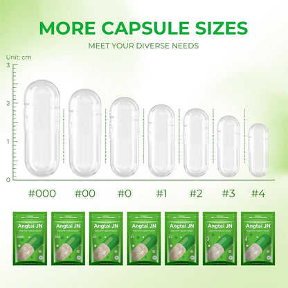Size 3 Empty Vegetarian Capsules (100 Count) with 2 Micro Lab Spoons - Clear Fillable Veggie Pill Capsules