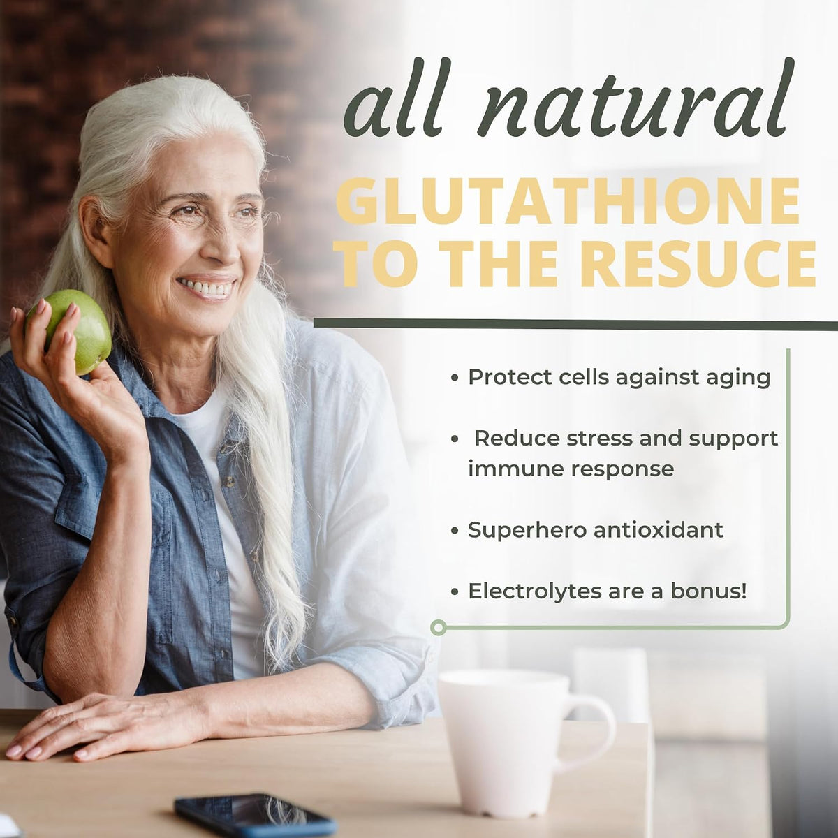 Optimal Health Systems Essential Glutathione – Master Antioxidant with Vitamin C & Electrolytes – Tri-peptide Glutathione Supplement – 20 Wafers - görsel 6
