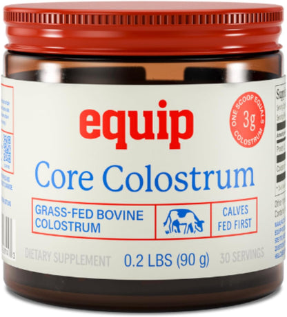 Equip Foods Core Bovine Colostrum Powder – Grass-Fed, 3,000mg, Unflavoured