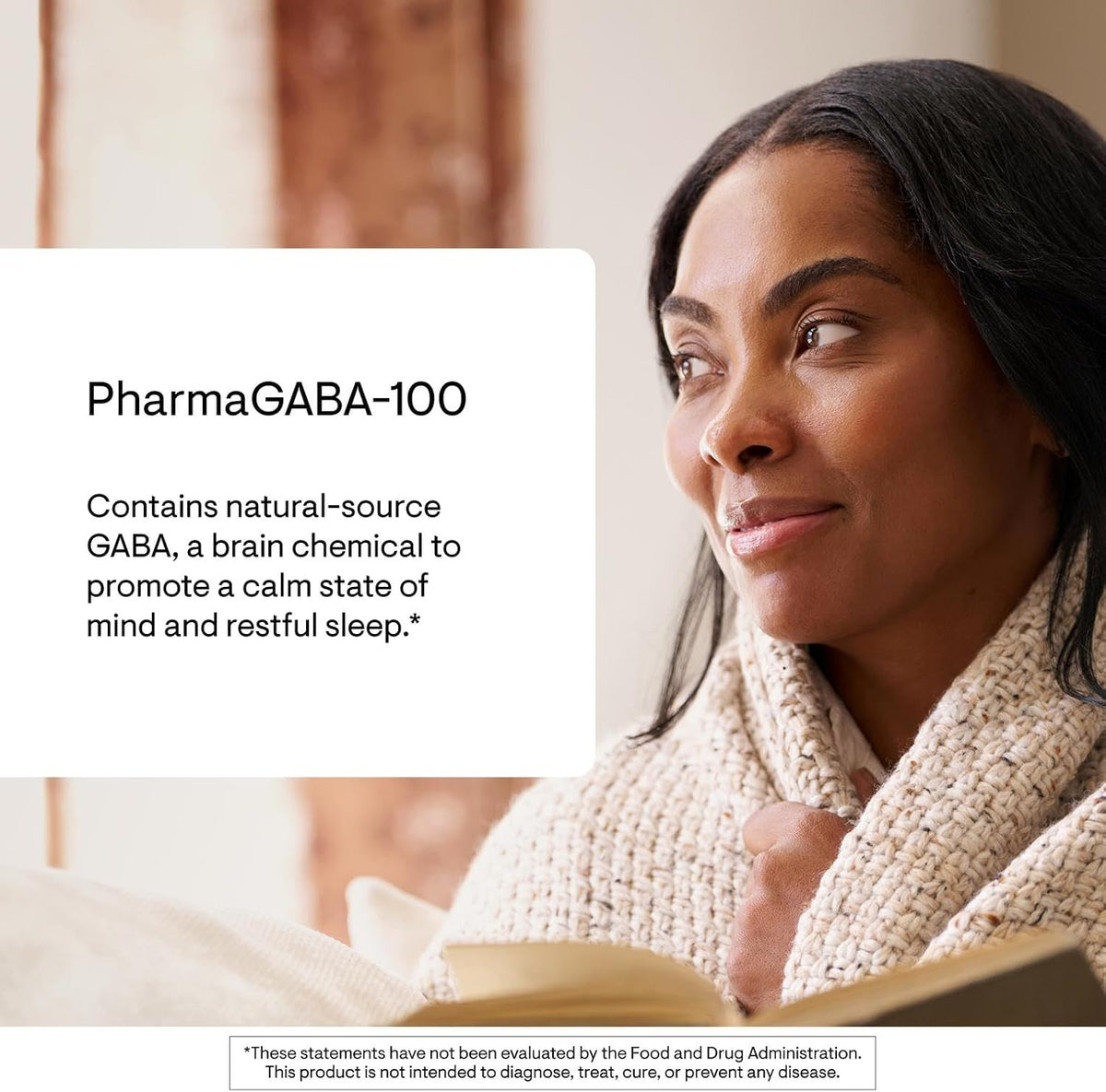 THORNE PharmaGABA-100 - Natural GABA Supplement - 100 mg - 60 Capsules - görsel 3