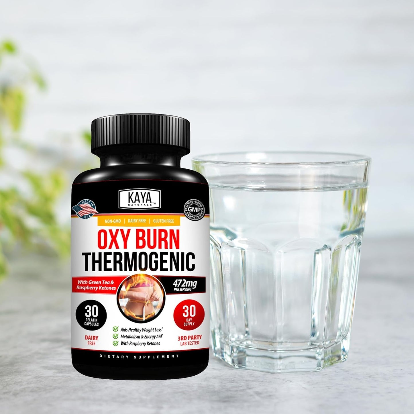 Kaya Naturals Oxy Burn – Thermogenic Herbal Formula for Active Living – Non-GMO & Gluten-free – 30 Capsules - görsel 6