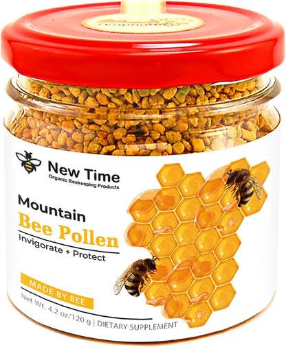 Bee Pollen Granules for Women – Organic Dietary Supplement – Morning Energy Boost (119 g)