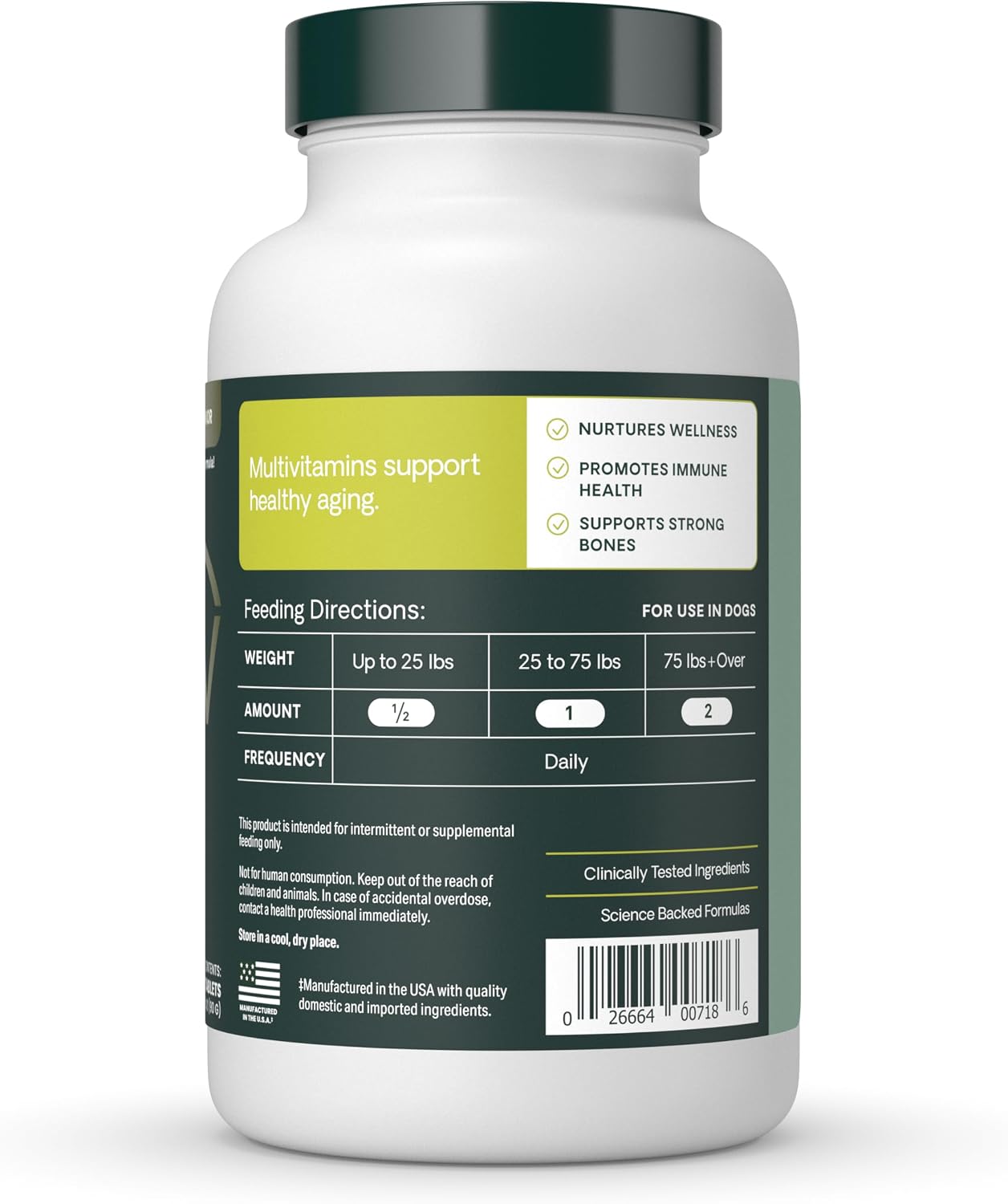 VetriScience Senior 27+ Active Health Chewable Tablets – Daily Multivitamin for Senior Dogs - görsel 4